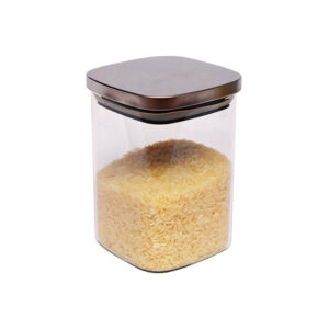 Frasco de Vidrio con tapa de acero inox